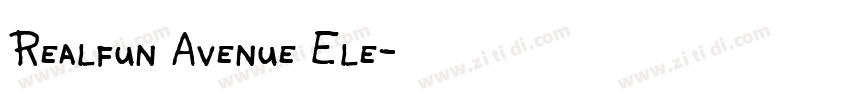 Realfun Avenue Ele字体转换